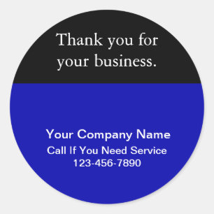 Adesivo Redondo Personalizar vinhetas de agradecimento