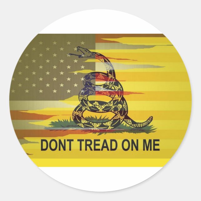 Adesivo Redondo PersonalizarGadsden (Frente)