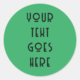 Adesivo Redondo personalizável alterar o texto aqui em texto pesso