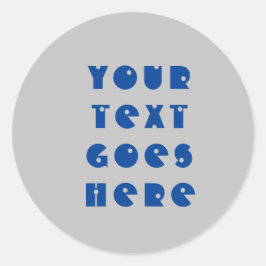 Adesivo Redondo personalizável alterar o texto aqui em texto pesso