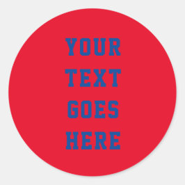 Adesivo Redondo personalizável alterar o texto aqui em texto pesso