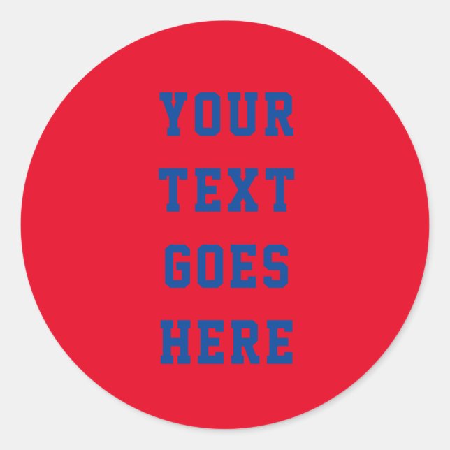 Adesivo Redondo personalizável alterar o texto aqui em texto pesso (Frente)