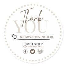 Personalizável Obrigado por comprar conosco