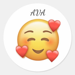 Adesivo Redondo  Personalized Classic Round Sticker