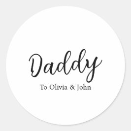 Adesivo Redondo Personalized Daddy