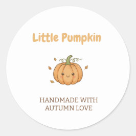 Adesivo Redondo Personalized Little Pumpkin Baby Blanket