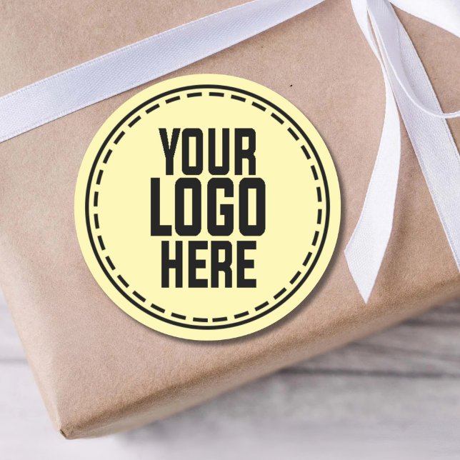 Adesivo Redondo Personalized Logo Business Branding Packaging (Criador carregado)