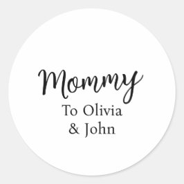 Adesivo Redondo Personalized Mommy 