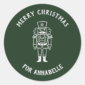 Adesivo Redondo Personalized Name Merry Christmas Prince