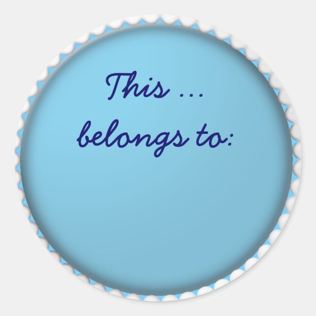 Adesivo Redondo pertence a (Frente)