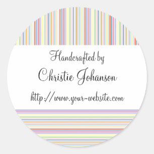Adesivo Redondo Perto - design Handmade das listras