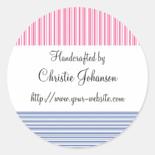 Adesivo Redondo Perto - design Handmade das listras