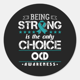 Adesivo Redondo Perturbação Obsessivo-Compulsiva Sensibilização Oc