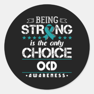 Adesivo Redondo Perturbação Obsessivo-Compulsiva Sensibilização Oc