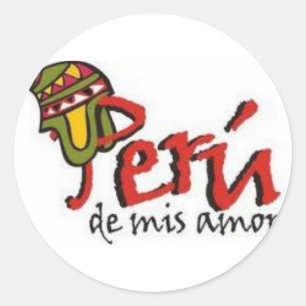 ADESIVO REDONDO PERU DE MIS AMORES