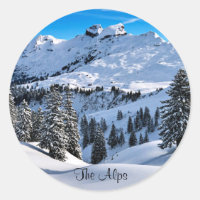 Pés dos Alpes, fotografia cênica de inverno