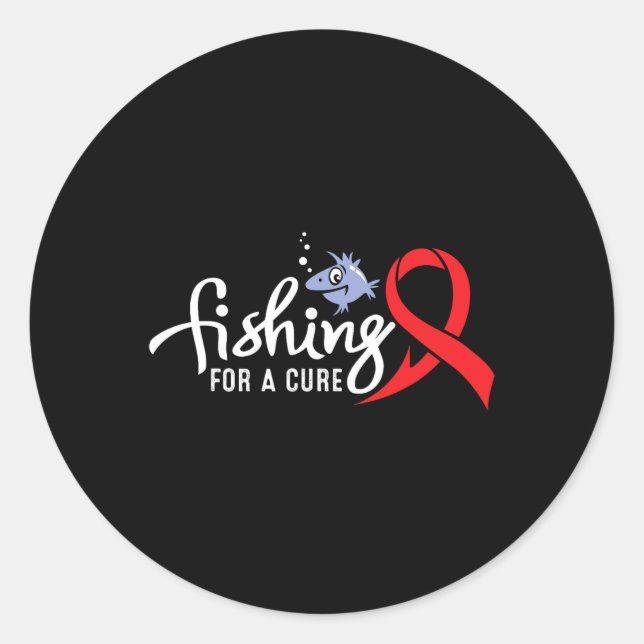Adesivo Redondo Pesca Da Anemia Falsiforme (Frente)