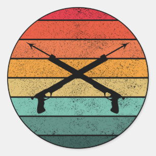 Adesivo Redondo Pesca de lança e pesca de profundidade