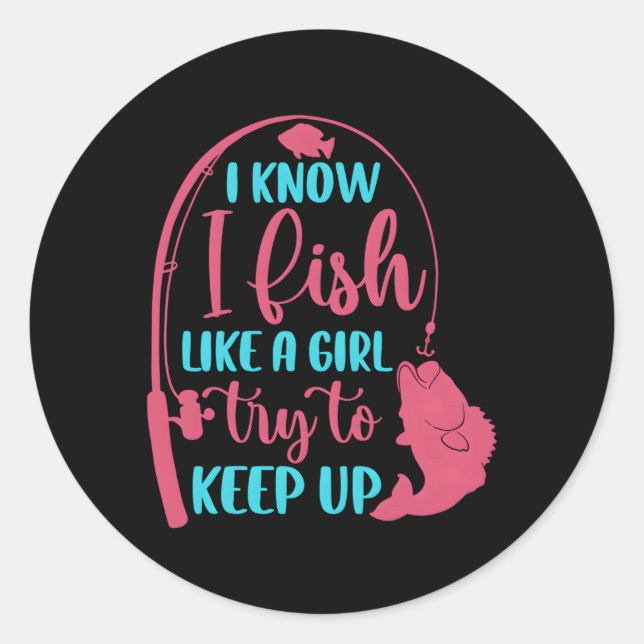 Adesivo Redondo Pesca De Pesca De Bass (Frente)