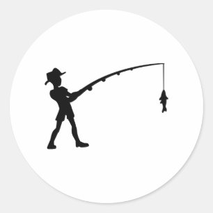 Adesivo Redondo Pesca Pescador