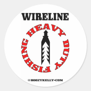 Adesivo Redondo Pesca resistente, pesca do cabo, campo petrolífer