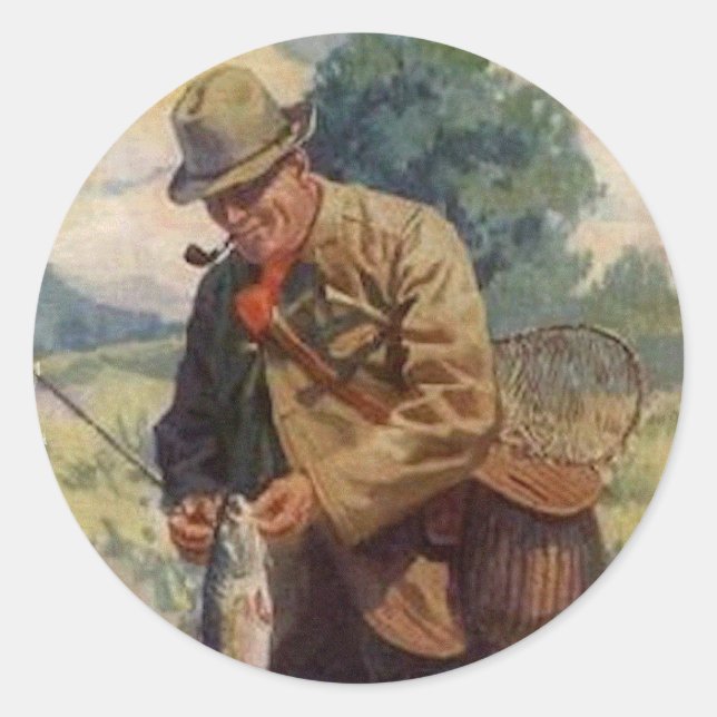 Adesivo Redondo Pescador (Frente)