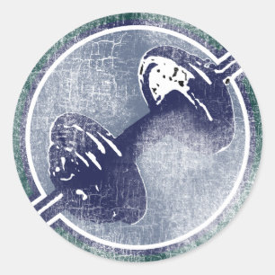 Adesivo Redondo Peso da malhação GYM