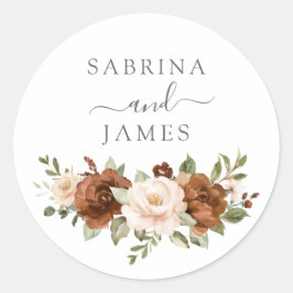 Adesivo Redondo Pêssego de Pêssego de Rumor Floral