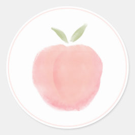 Adesivo Redondo Pêssego Rosa Docinho