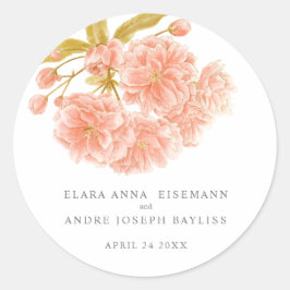 Adesivo Redondo Pessegueiro de castigo floral