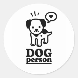 Adesivo Redondo Pessoa Canina Cachorro Presente!
