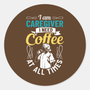 Adesivo Redondo Pessoal de Apreciação Pessoal do Cuidador