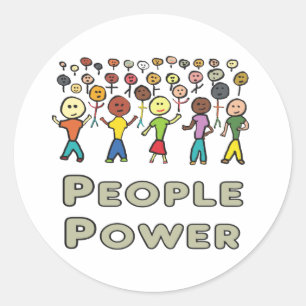 Adesivo Redondo Pessoas Power