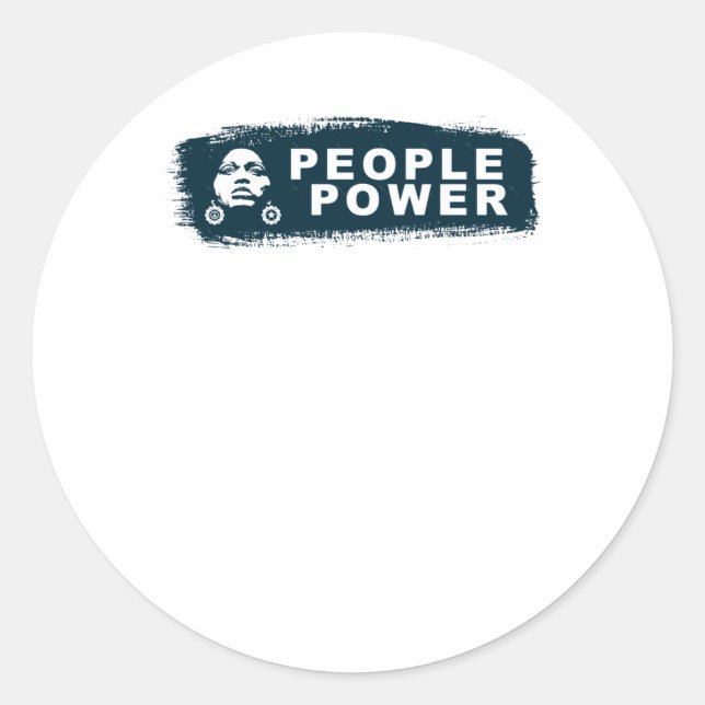 Adesivo Redondo Pessoas Power Sticker (Frente)