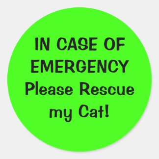 Adesivo Redondo Pet Alert Sticker