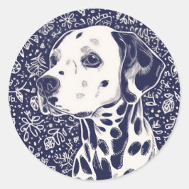 Adesivo Redondo Pet christmas