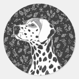 Adesivo Redondo Pet christmas