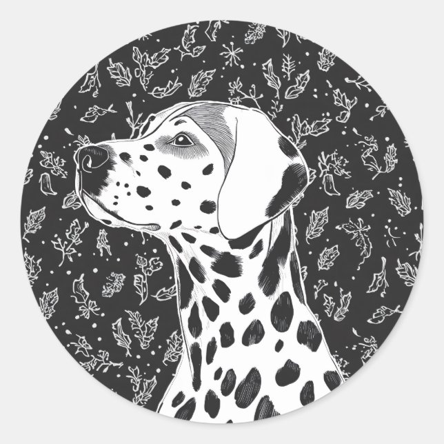 Adesivo Redondo Pet christmas  (Frente)