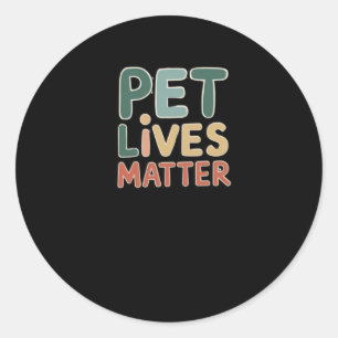 Adesivo Redondo Pet Lives Sticker