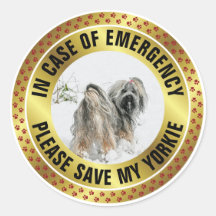 Pet Safety Alert Custom First Responder Dog Photo