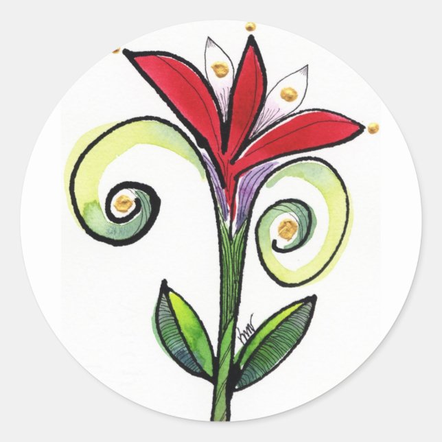Adesivo Redondo Petal Pusher Sticker (Frente)