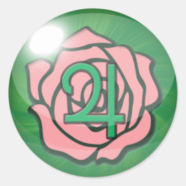 Adesivo Redondo Petal Storm Stickers
