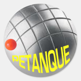 Adesivo Redondo Petanque Sticker
