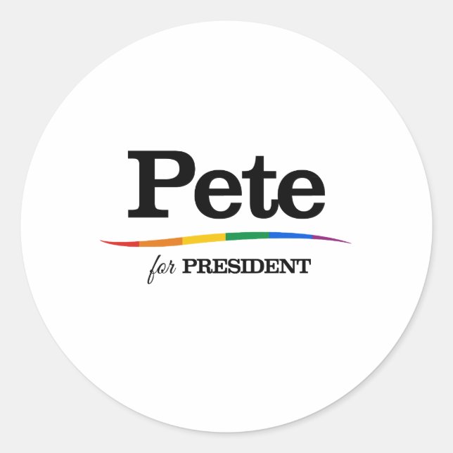 Adesivo Redondo Pete para Presidente (Frente)