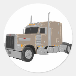 Adesivo Redondo peter tan construiu o caminhão