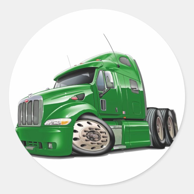 Adesivo Redondo Peterbilt Green Truck (Frente)