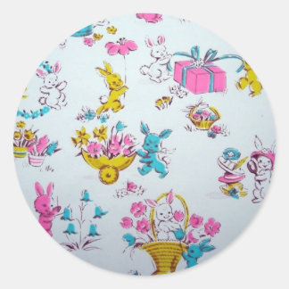 Adesivo Redondo PeterEaster Bunny Rabbit