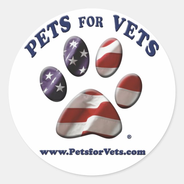 Adesivo Redondo Pets para Vets Sticker (Frente)