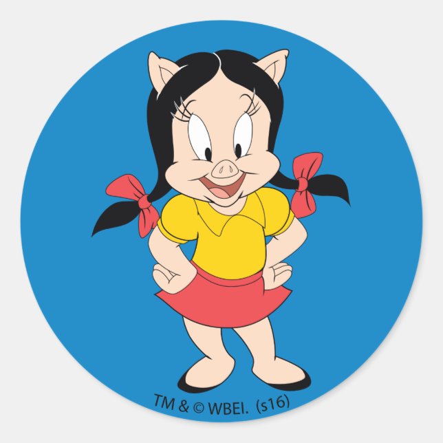 Adesivo Redondo Petunia | Petunia clássica (Frente)