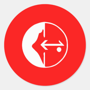 Adesivo Redondo Pflp, bandeira política de Colômbia